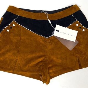 Endless Rose Tan Suede Shorts Size XS